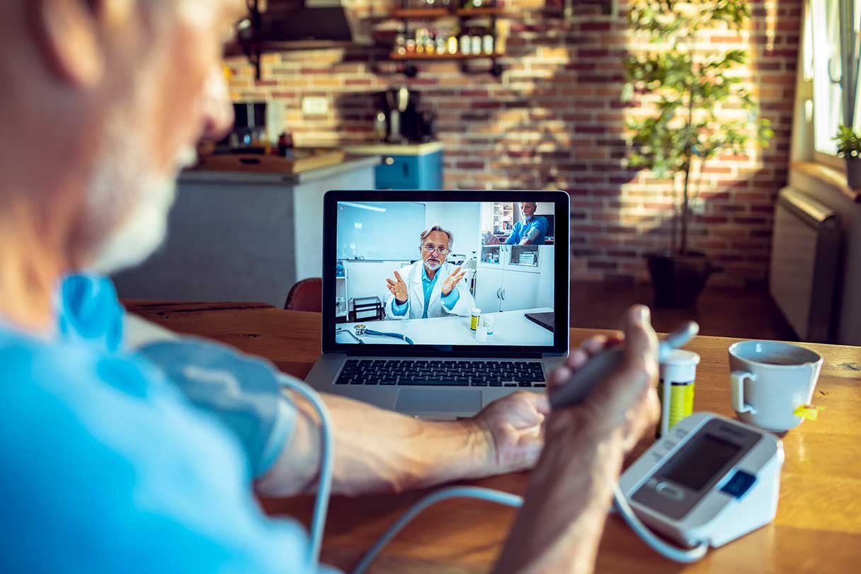 Telehealth consultation on tablet